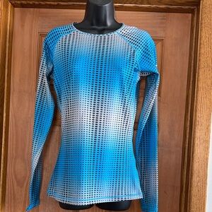Nike Pro Women’s M Blue and Gray Long Sleeve Top